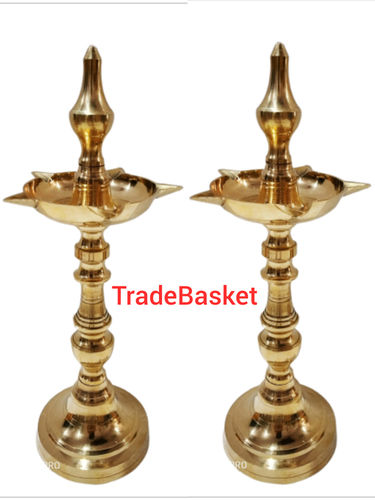 Metal Polished Brass Oil Lamp