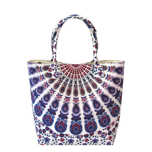 Barrier Floral Printed Multi Color Mandala Women Cotton Handbag