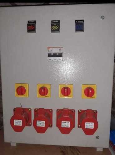 Low Voltage Control Panel - New Metal Base with White Painted Finish, 415VAC Input and 42VAC Output for Electrical Industry Applications