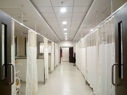 White Medical Privacy Cubicle Curtain Tracks