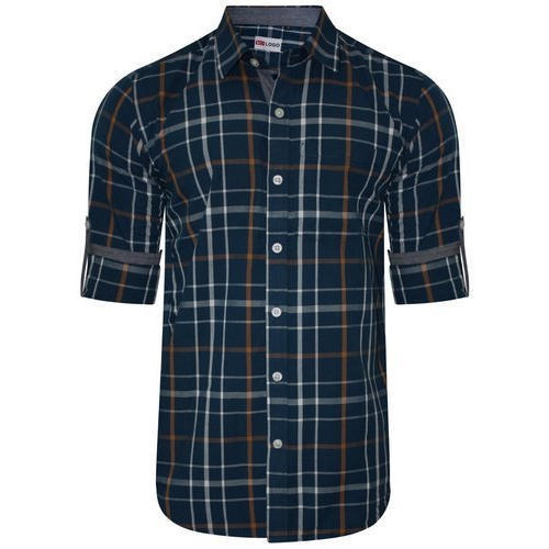 Mens Collar Neck Casual Shirt