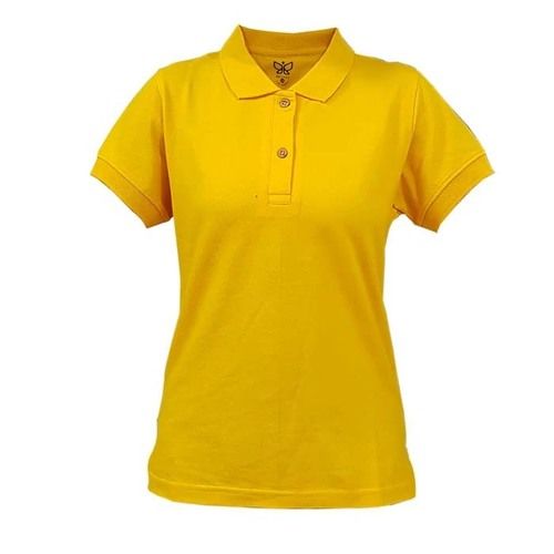 Plain Yellow Polo T Shirt