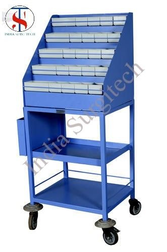 Powder Coated Emergency Drug Trolley