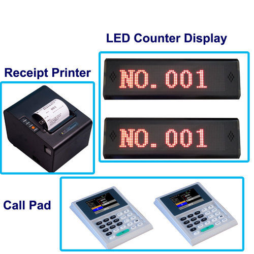 Easy Operation Simple Wireless Queue Management System For Hospital With Ticket Printer And LED Display