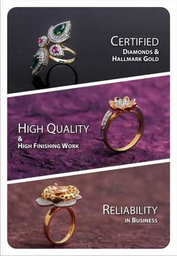 Ladies Designer Diamond Ring Excellent