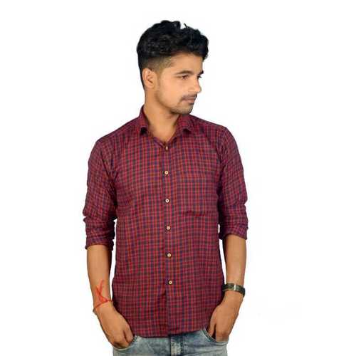 Mens Casual Check Shirt