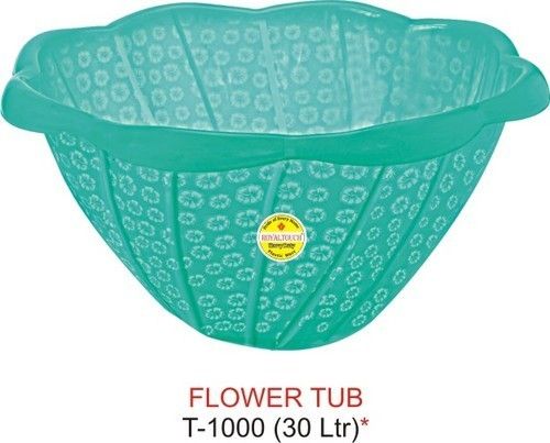 Pp Plastic Flower Print Bath Tub