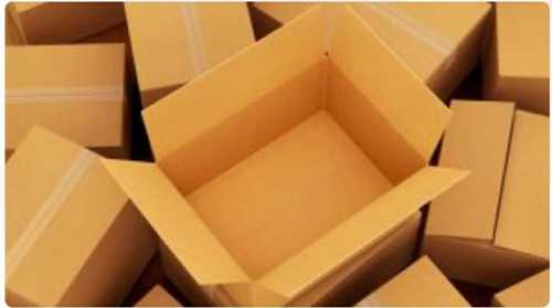 Glossy Lamination Brown Color Corrugated Paper Boxes For Packaging