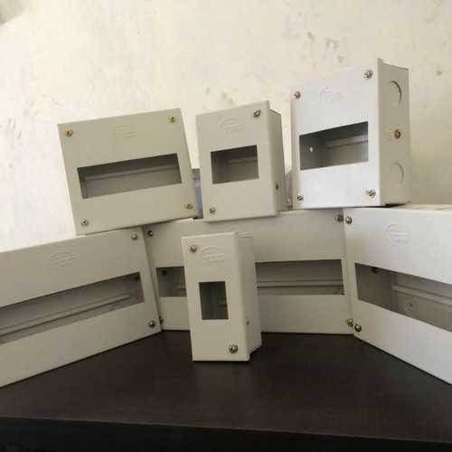 White 2 Pole Mcb Distributor Board Enclosure