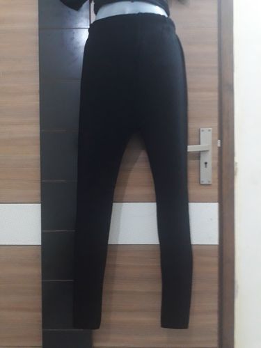 Computer Knitted Black Women Woolen Legging