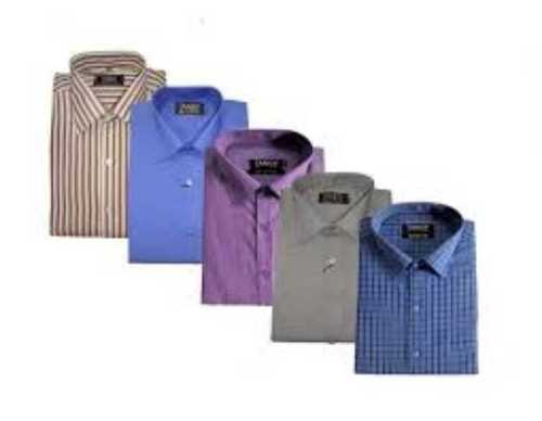 No Fade Mens Full Sleeves Formal Wear Shirt