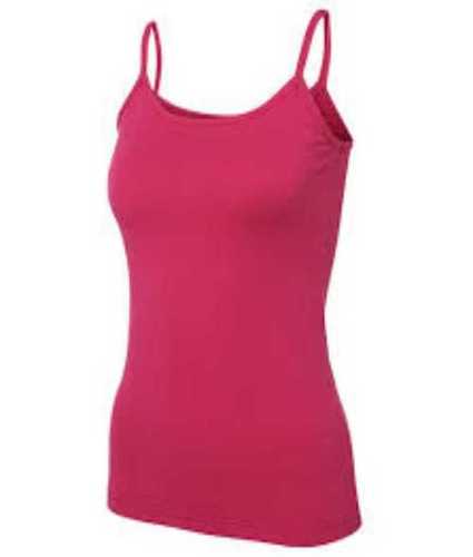 Pink Pure Cotton Ladies Spaghetti