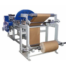 White Efficient Paper Bag Making Machine