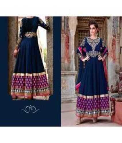 Blue Ladies Cotton Salwar Suits