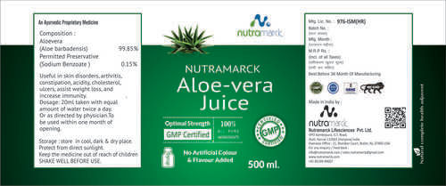 Herbal Product Nutramarck Aloe Vera Juice