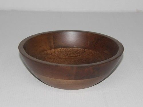 Salad Bowl In Brown Finish