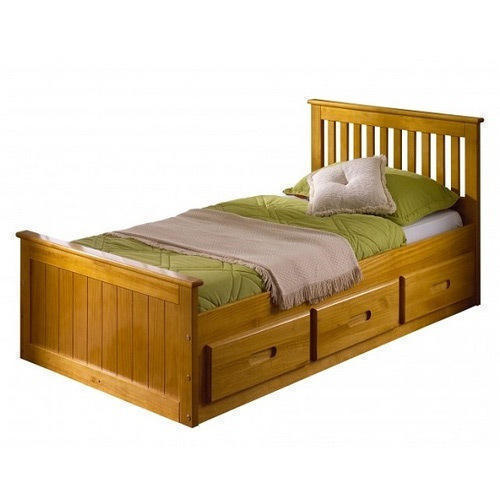 Teak Wooden Single Bed