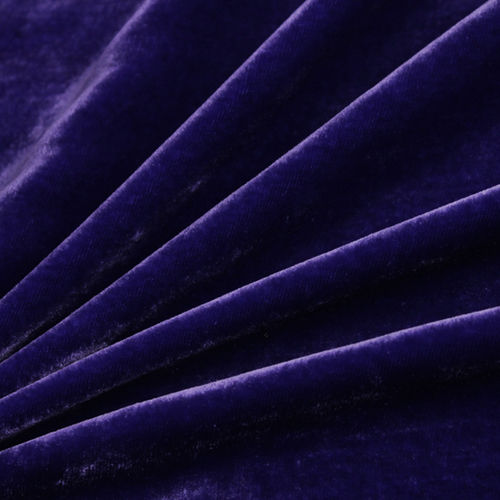 Violet Silk Velvet Fabric