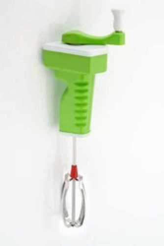 Green Plastic Manual Hand Blander 