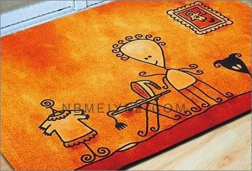 Orange Color Door Mat