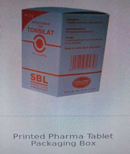 Printed Tablet Packaging Box