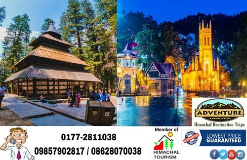 Chandigarh, Shimla, Manali Tour Package Services By Himachal Destination Trips