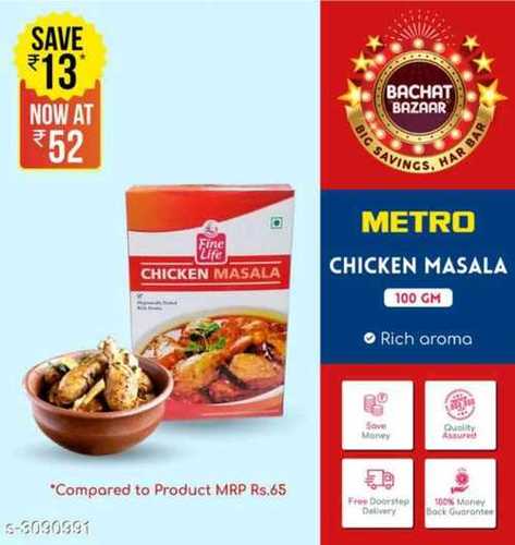 Fine Life Chicken Masala 100 Gm Grade: Food