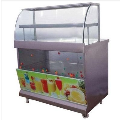 SS and Glass Body Juice Counter for Shops and Restaurants