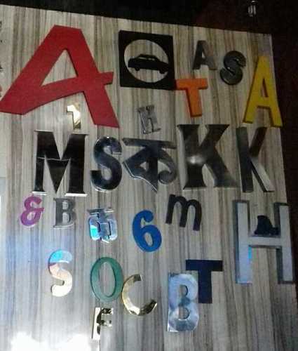 Any Colour Steel Name Plate Alphabets