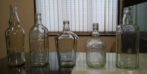 Transparent Empty Glass Bottle