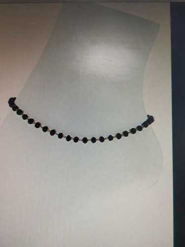 Black Beads Fashion Anklet Gender: Women