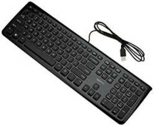 Pvc Black Color Wired Keyboard