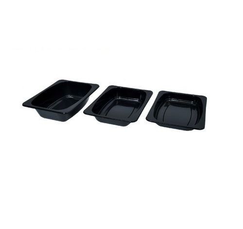 Long Lasting Black Color Plastic Pasta Tray