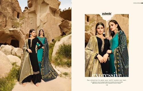 Georgette Straight Salwar Kameez Decoration Material: Stones