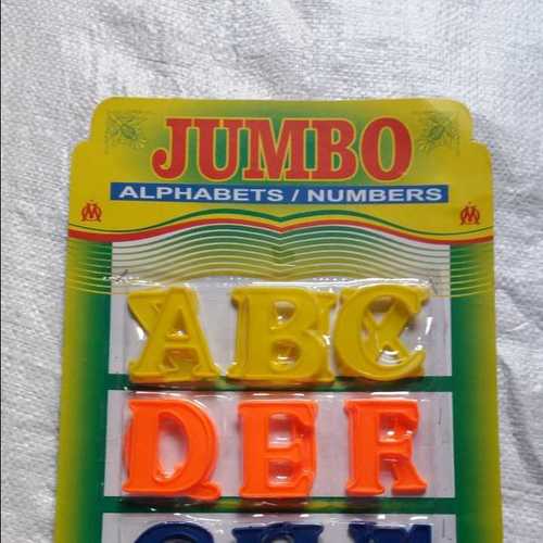 Plastic Alphabets And Numbers