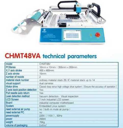 Blue Smt Pick Place Machine