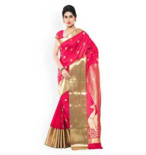 Pink Party Wear Designer Handwork Sarees