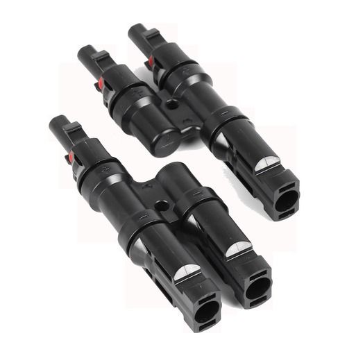 Sturdy Construction Black Solar Connectors