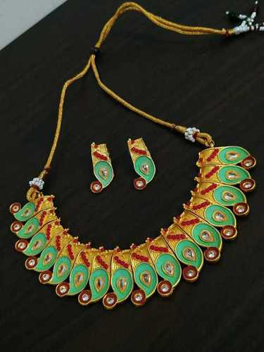 Wedding Antique Kundan Necklace Set