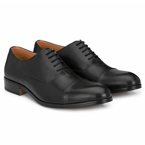 Anti Wrinkle Black Oxford Mens Formal Shoes at Best Price in Agra | Touch  Wood Leather