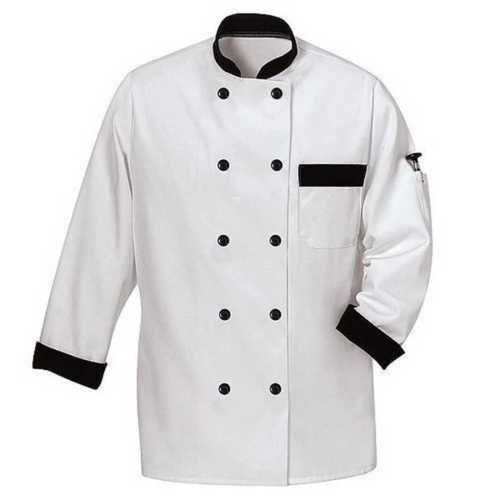 Chef Uniform White Coat Collar Type: Customized