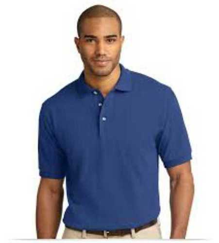 Blue Mens Polo Half Sleeves T Shirt