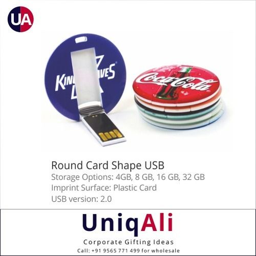 Round Card Shape Usb Pen Drive