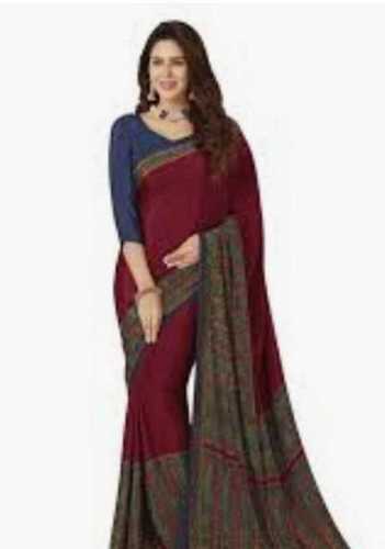 All Color Skin Friendly Crepe Silk Saree