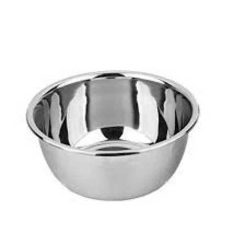 Silver Stainless Steel Serving Bowl