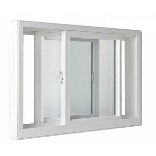 White Upvc Glass Sliding Windows