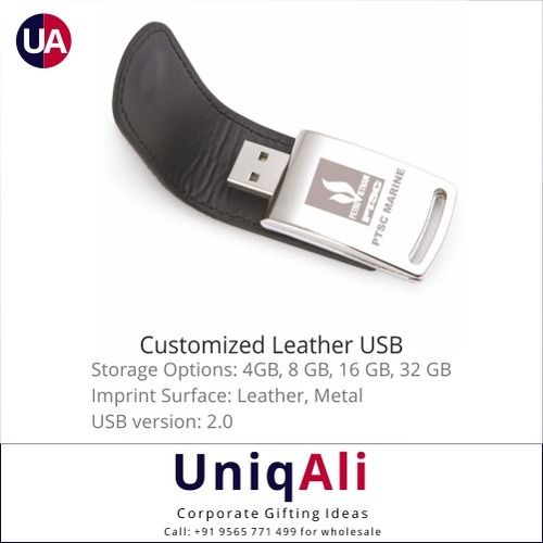  कस्टमाइज्ड लेदर USB पेन ड्राइव