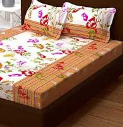 Multi Double Bed Printed Sheet With Pillow Cover