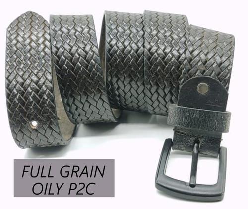 Zinc P2C Printed Leather Belts