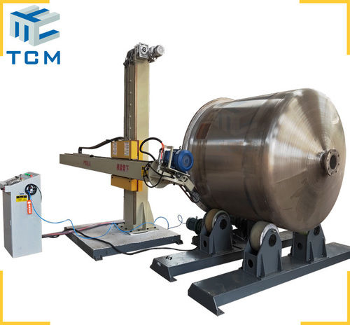 Blue Steel Tank Shell Automatic Buffing Machine